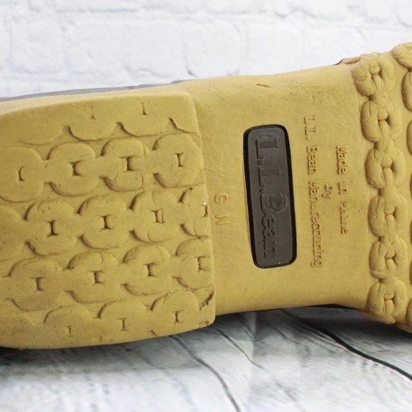 LL BEAN Sherpa Lined Front Zip Ankle Boots Size 8 N - Picture 8 of 9